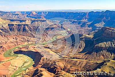 Aerial view of grand canyon national park, arizona Stock Photo