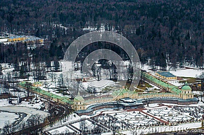 Aerial view of Grand Menshikov Palace Stock Photo