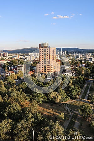 Aerial view of Iasi, Romania Editorial Stock Photo