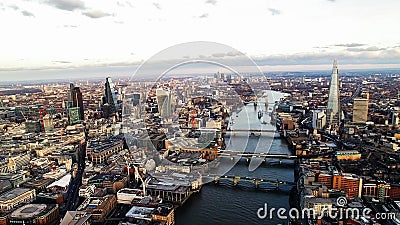 Aerial View Photo of New Skyscrapers In London Stock Photo