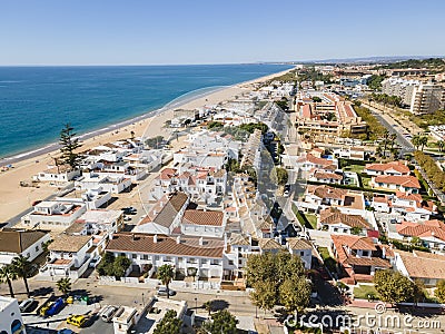 Aerial view of Islantilla, a seaside town in Spain Stock Photo