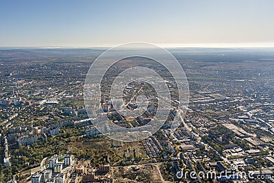 Aerial view of Ivano-Frankivsk city, Ukraine Stock Photo