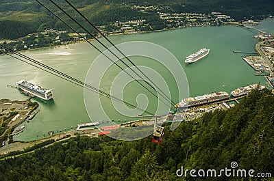 Aerial view of the Juneau Editorial Stock Photo