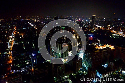 Aerial view of Kaohsiung City Editorial Stock Photo