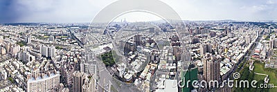 Aerial view of kaohsiung city . Taiwan. Editorial Stock Photo