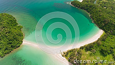 Kelambu Beach,Kudat Stock Photo