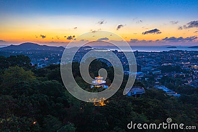 aerial view Khao Rang viewpoint Editorial Stock Photo