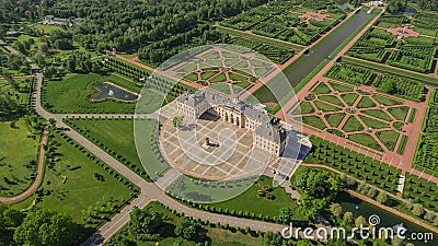 Aerial view of Konstantinovsky Palace in Strelna, St. Petersburg Stock Photo