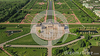 Aerial view of Konstantinovsky Palace in Strelna, St. Petersburg Stock Photo