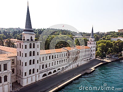 Aerial View of Kuleli Military High School in Istanbul City, Turkey. Stock Photo