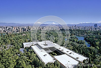 Aerial view of Mexico City Stock Photo