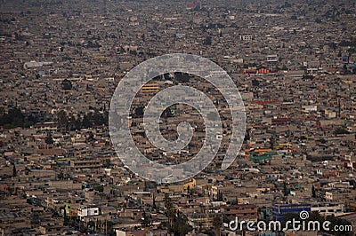 Aerial view of Mexico city Stock Photo