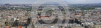 Aerial view of Mexico cityscape Editorial Stock Photo