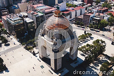 Aerial View of Monument to the Revolution in Mexico City, Mexico Editorial Stock Photo