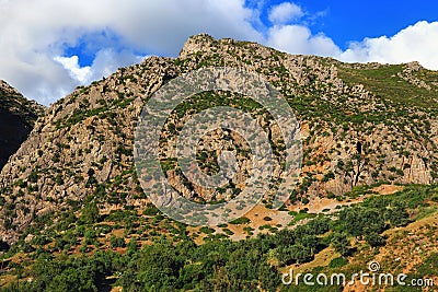 Aerial view of the mountains in Chefchaouen Chaouen, Morocco Stock Photo