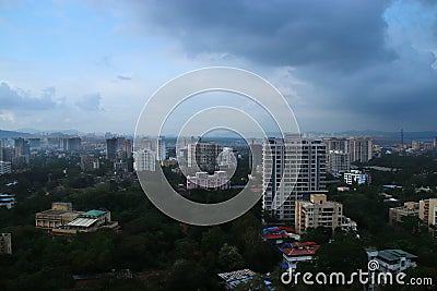 Aerial View Of Mumbai City Stock Photo