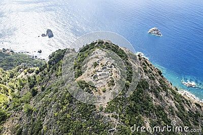 An aerial view of a natural paradise in Antalya, Turkey. Stock Photo
