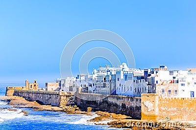 Aerial view on old city of Essaouira in Morocco Stock Photo