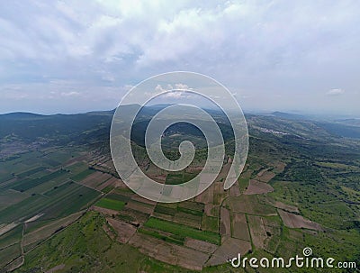 Aerial view of one of the 7 Luminaires found in Valle De Santiago Guanajuato Stock Photo