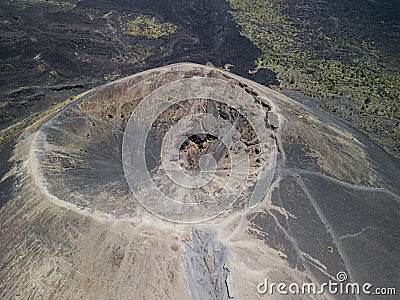 Aerial view of the Paricutin Volcano located in Michoacan, Mexico Stock Photo