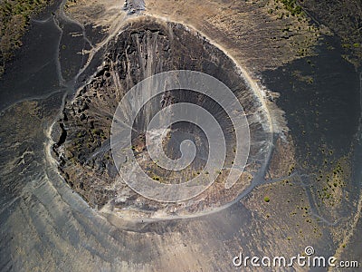 Aerial view of the Paricutin Volcano located in Michoacan, Mexico Stock Photo