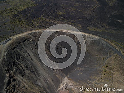 Aerial view of the Paricutin Volcano located in Michoacan, Mexico Stock Photo