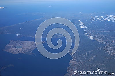 Aerial view of Philippines Stock Photo