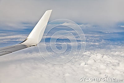 Aerial view from the plane Stock Photo