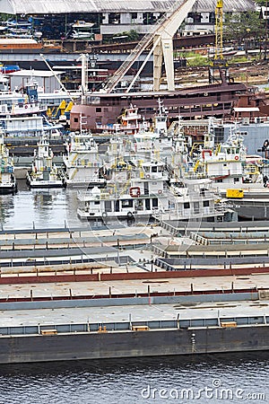 Aerial View of Port of Manaus, Amazonas State in Brazil Editorial Stock Photo