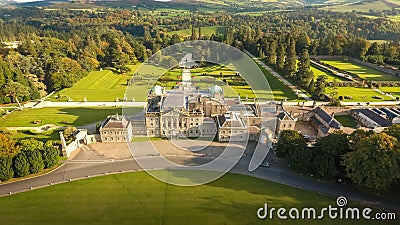 Aerial view. Powerscourt gardens. Wicklow. Ireland Stock Photo