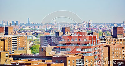 Aerial view queens new york panorama Stock Photo