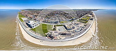 Aerial view of Rhyl in Wales - UK Stock Photo