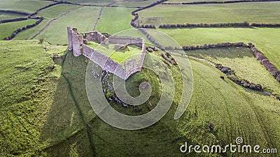 Aerial view. Roche castle. Dundalk. Ireland Stock Photo