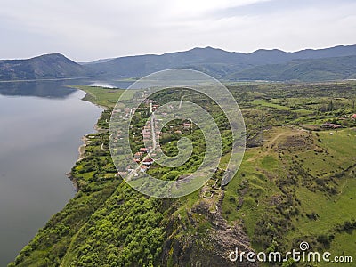 Ruins of ancient Vishegrad Fortress near town of Kardzhali, Bulgaria Stock Photo