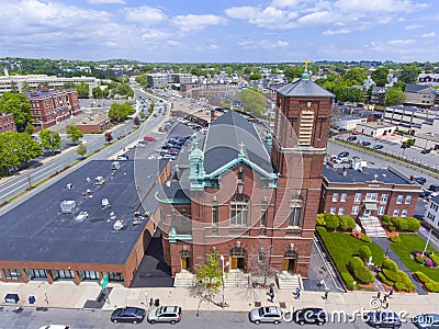 Sacred Heart Rectory Church, Malden, MA, USA Stock Photo