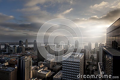 Aerial View Of San Diego Stock Photo