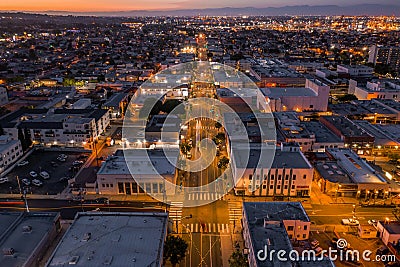 Aerial view of San Pedro, California Stock Photo