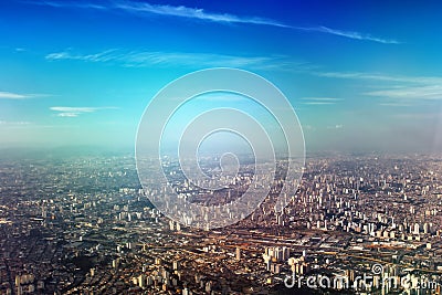 Aerial view of Sao Paulo Stock Photo