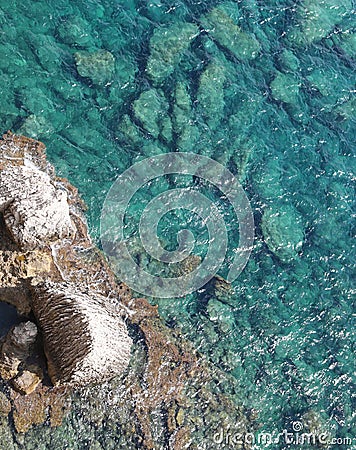 aerial view of sea Stock Photo