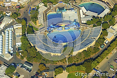 Aerial view of Seaworld, San Diego Editorial Stock Photo