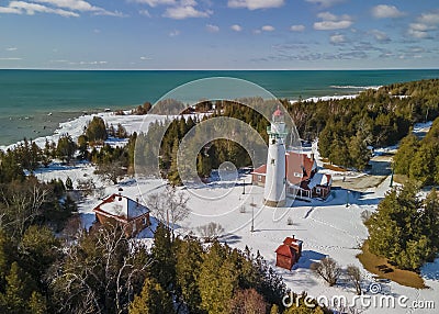 Seul Choix Pointe in Michigan upper peninsula Stock Photo