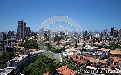 Aerial view Skyline with buildings in Salvador Bahia Brazil Editorial Stock Photo