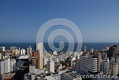 Aerial view Skyline with buildings in Salvador Bahia Brazil Editorial Stock Photo