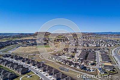 Aerial view of some building in Cast Rock area Stock Photo