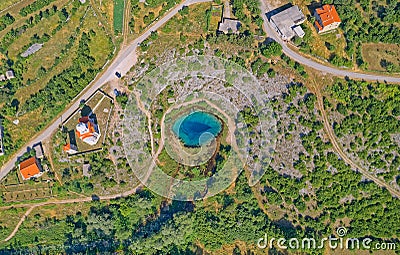 Source of the river Cetina, Croatia Stock Photo