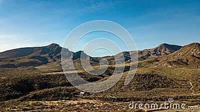 Aerial View Of Spur Cross Ranch Regional Park Near Cave Creek, Arizona Stock Photo