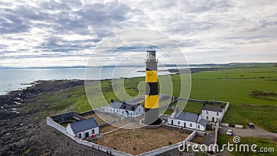 St John`s Point Lighthouse. county Down. Northern Ireland. Stock Photo