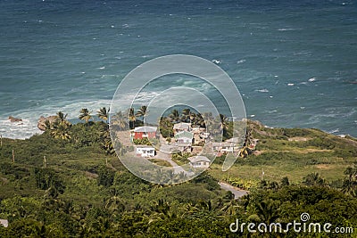 Aerial View of St Margarets, Barbados Stock Photo