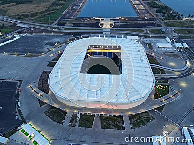 Aerial view of stadium Rostov Arena Editorial Stock Photo