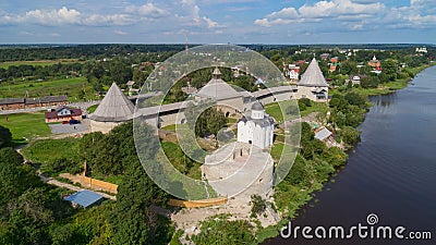 Staraya Ladoga fortress and the Volkhov River Stock Photo